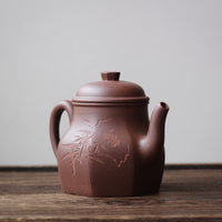 Liu Fang Tian Di Fang Yuan 六方天地方圆 - Yixing teapot in Zini purple clay