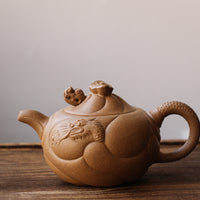 Fish Becoming Dragon 鱼化龙 - Yixing Teapot, Duanni Yellow Clay