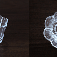 Glass Bouquet - 40 ml cup set - Eastern Leaves