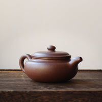 Fanggu 仿古 - Mini Yixing in Zini Purple Clay - Eastern Leaves