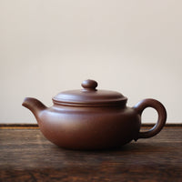 Fanggu 仿古 - Mini Yixing in Zini Purple Clay - Eastern Leaves
