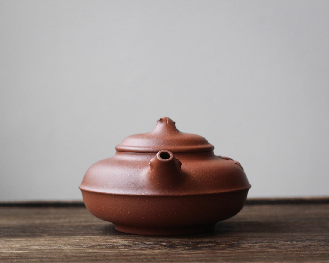 Hehuan Blossom 合欢 - Yixing Teapot, Qingshuini purple clay - Eastern Leaves