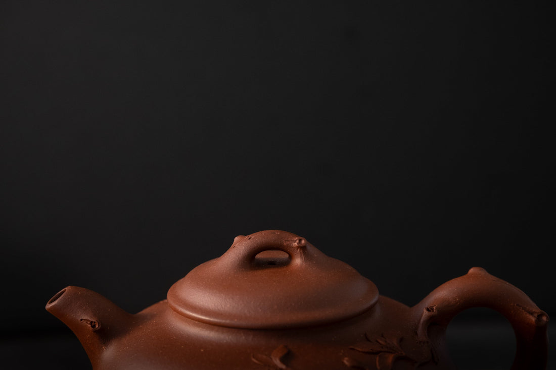 Hehuan Blossom 合欢 - Yixing Teapot, Qingshuini purple clay - Eastern Leaves
