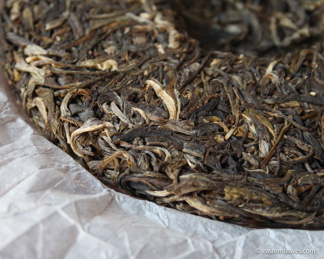 2021 Huazhuliangzi Sheng Pu'er, Wild Forest Stone-pressed Cake - Eastern Leaves
