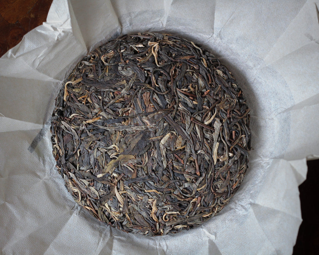 2022 Myanmar shan Shengpu - stone pressed cake - Eastern Leaves