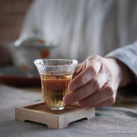 glass cup for Chinese tea, gongfucha brewing