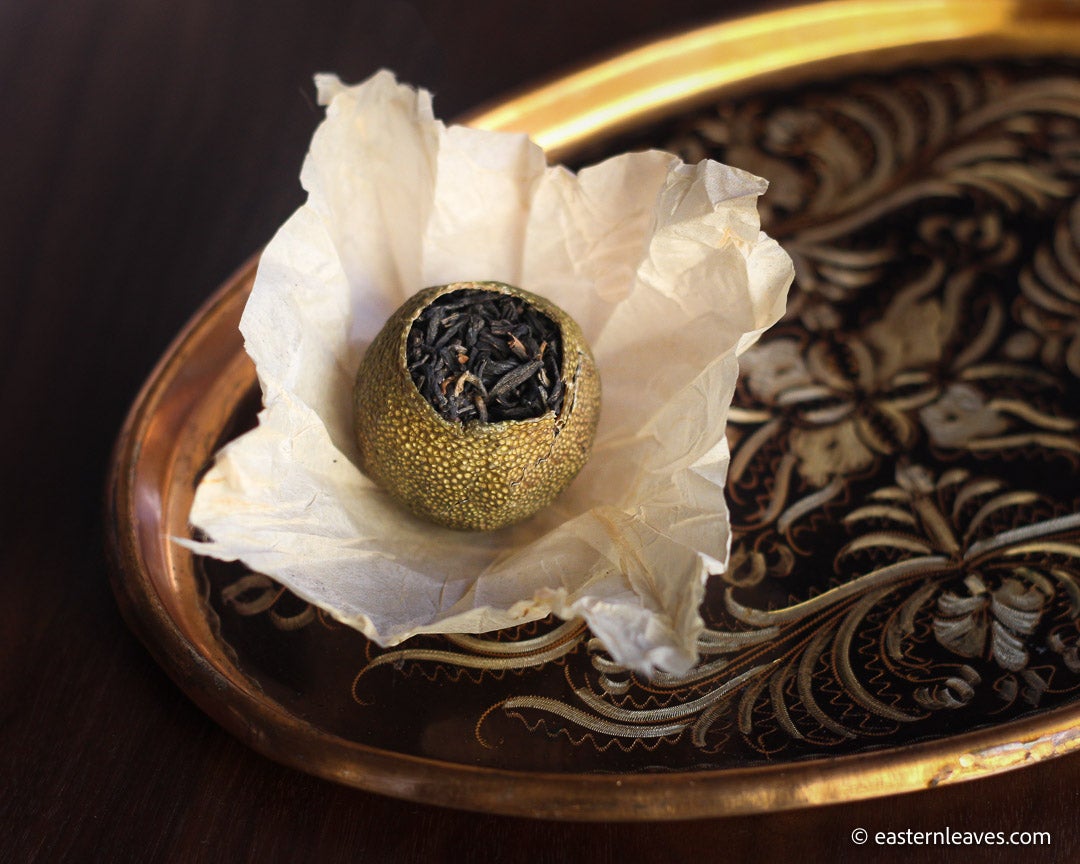 ganpucha tangerine pu'er shupu tea, fermented high quality Chinese tea, mandarin