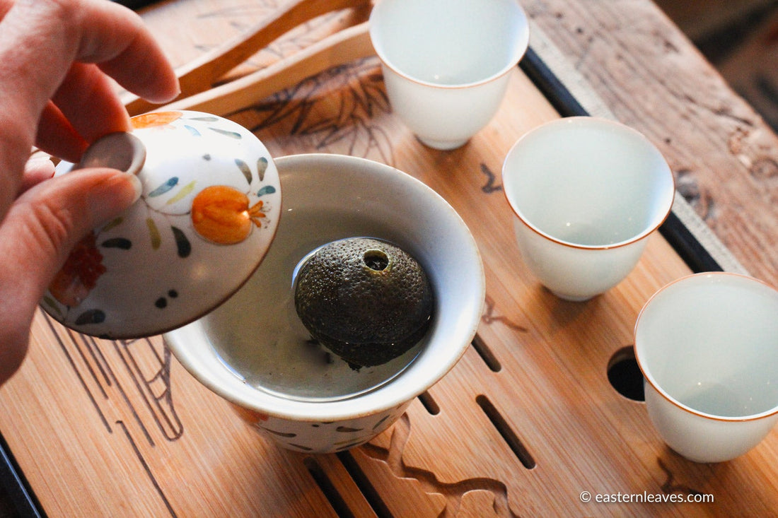 ganpucha tangerine pu'er shupu tea, fermented high quality Chinese tea