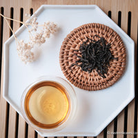 Jasmin red tea in loose leaf, from China, original scented, high quality, in glass cup teaware
