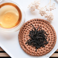 Jasmin red tea in loose leaf, from China, original scented, high quality, in glass cup teaware