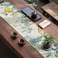 Table runner - Chinese Paintings - Eastern Leaves