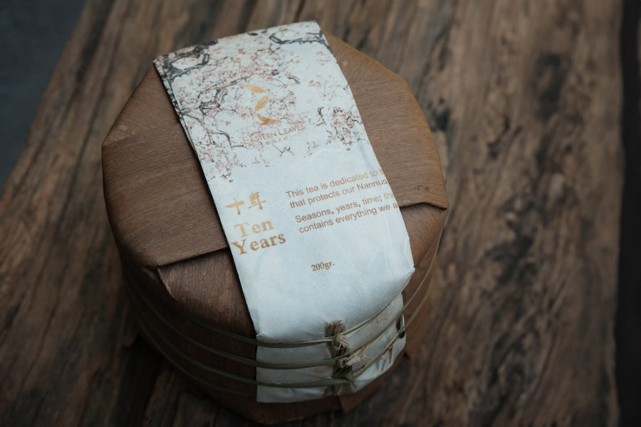 10 years anniversary Pu'er Shengpu, Forest Tea Stone - pressed cake - Eastern Leaves