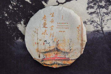 2023 Laoman'e Ancient Trees Shengpu - Stone - pressed cake - Eastern Leaves