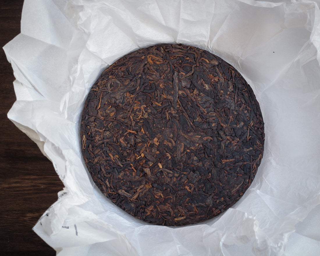 2024 Mahei Pu'er Shu: stone-pressed cake