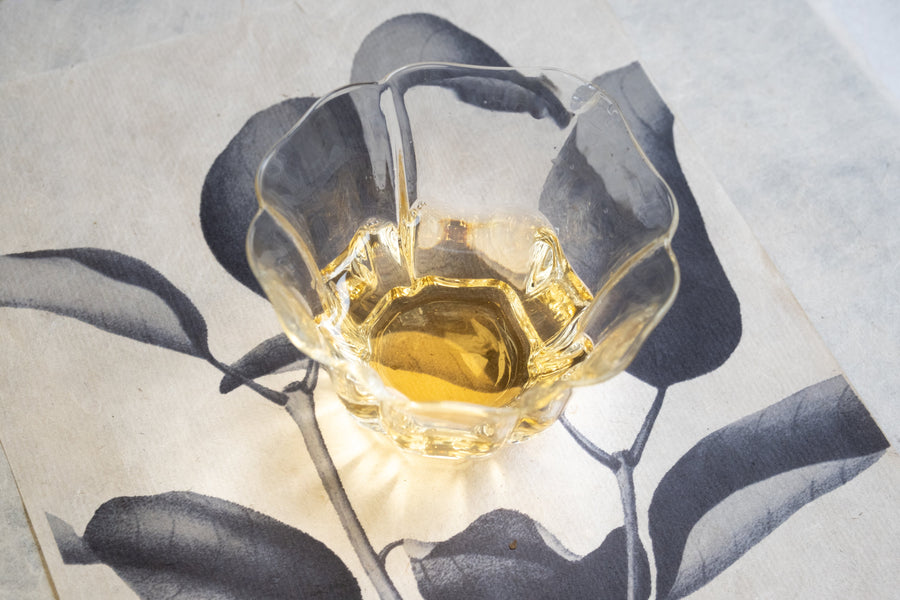 2025 Nannuo Yueguangbai White Tea, Wild Forest stone - pressed Cake - Eastern Leaves