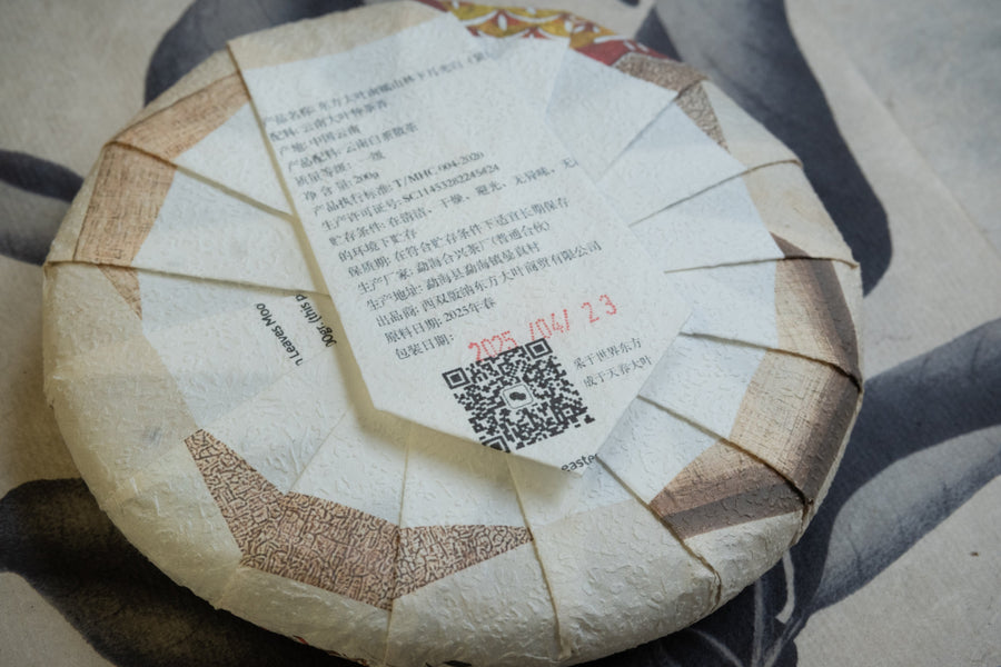 2025 Nannuo Yueguangbai White Tea, Wild Forest stone - pressed Cake - Eastern Leaves