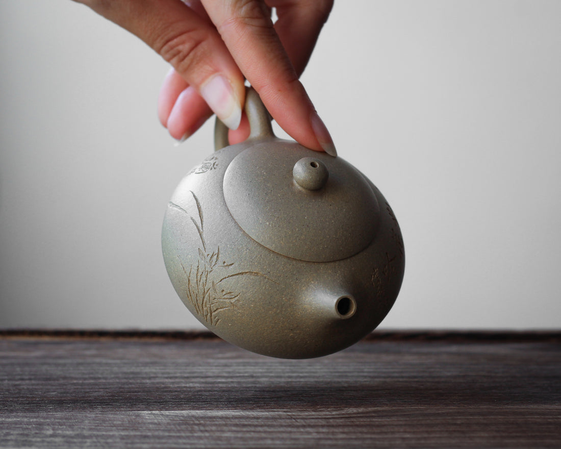 Xishi 西施 - Yixing Teapot, Benshan Luni green clay