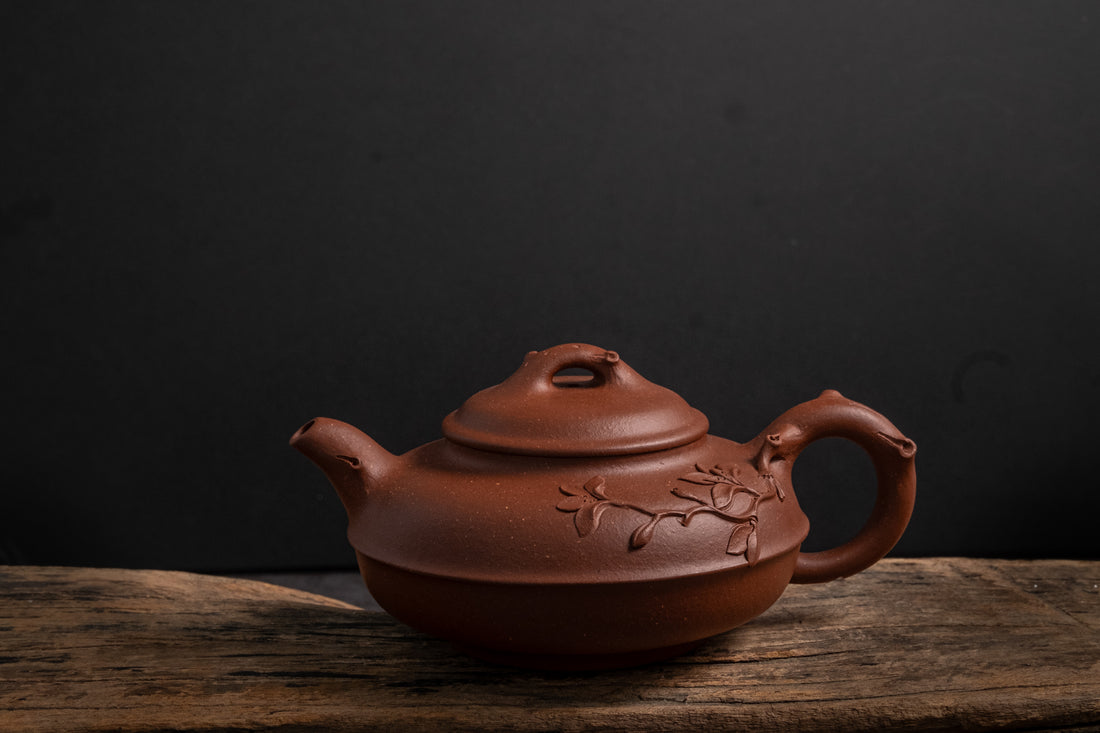 Hehuan Blossom 合欢 - Yixing Teapot, Qingshuini purple clay