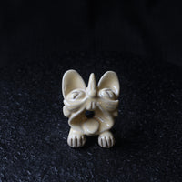 Creamy White mini Wamao 瓦猫 - Incense holder