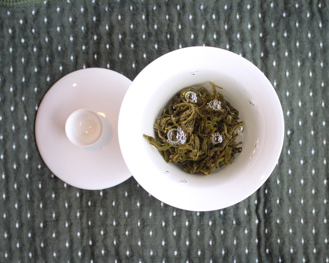 Tè verde alla Gardenia 栀子绿茶 - Tè floreale di livello 7 Yin 