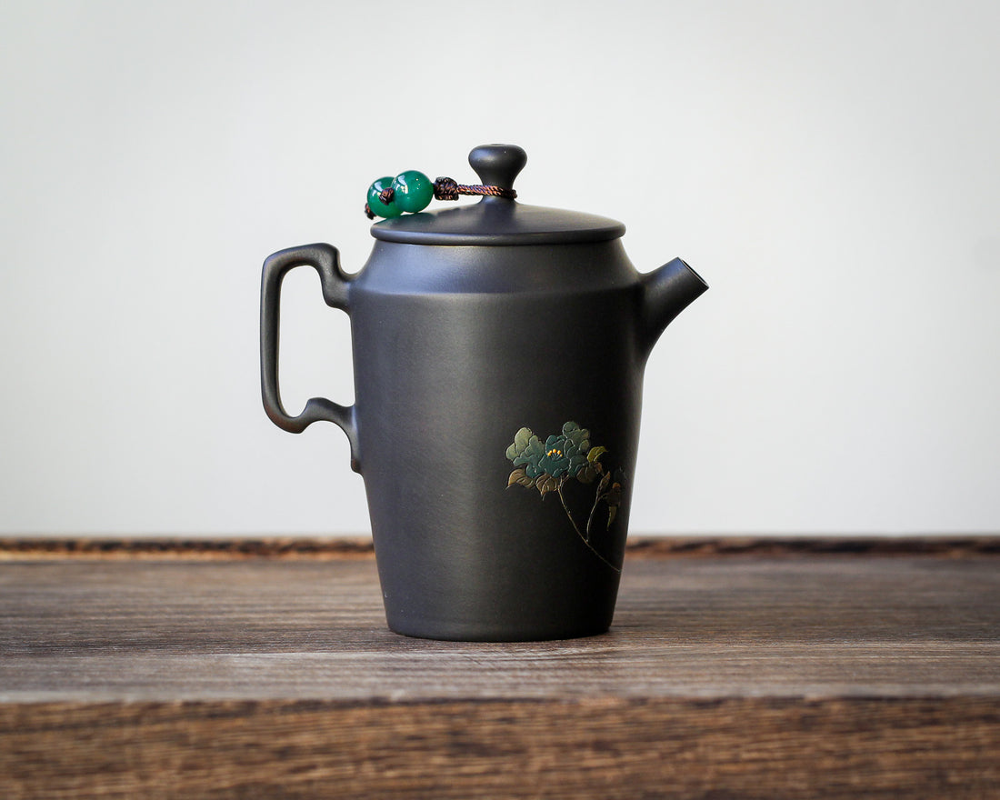 Jianshui Teapot - Green Camelia 绿茶花