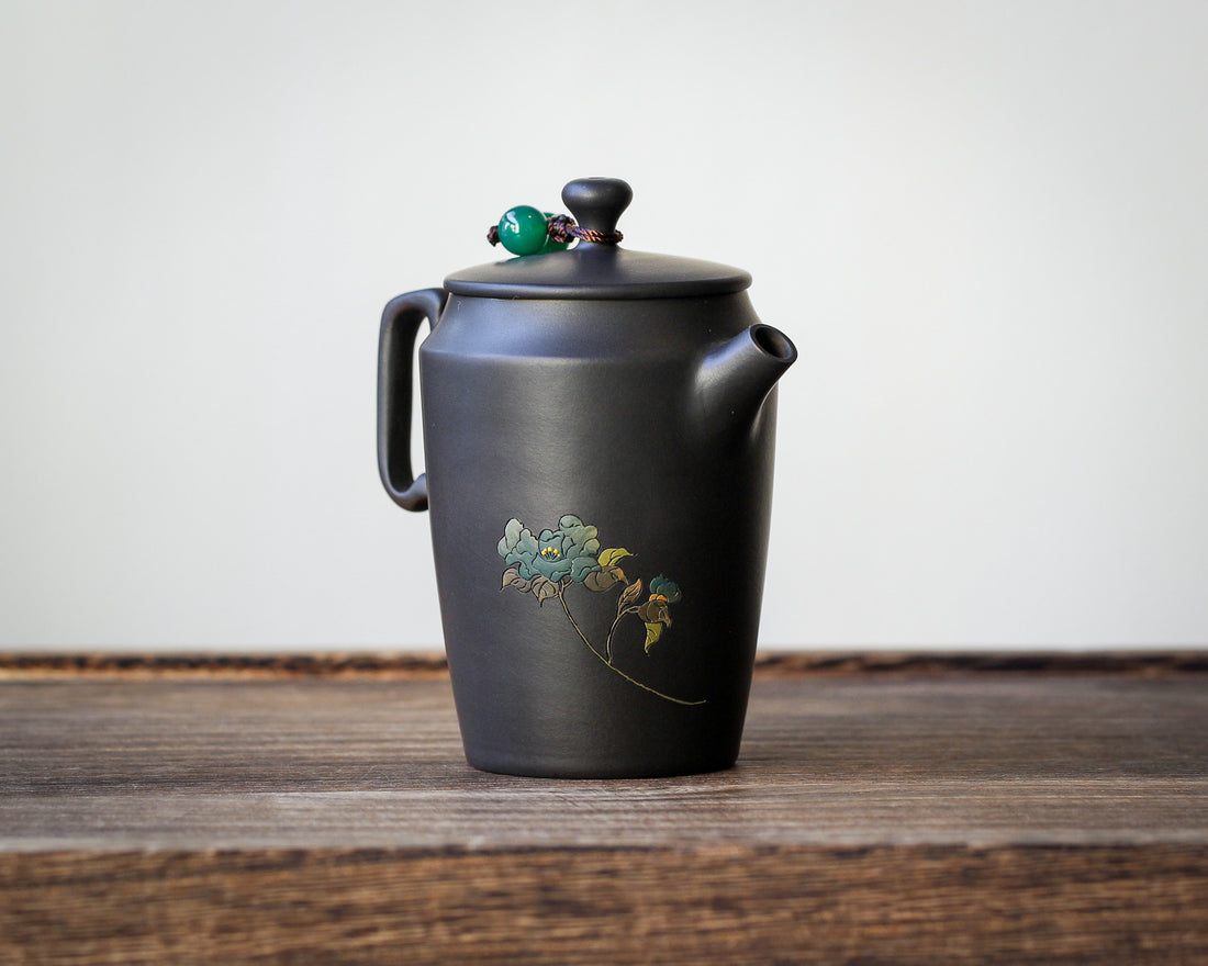 Jianshui Teapot - Green Camelia 绿茶花