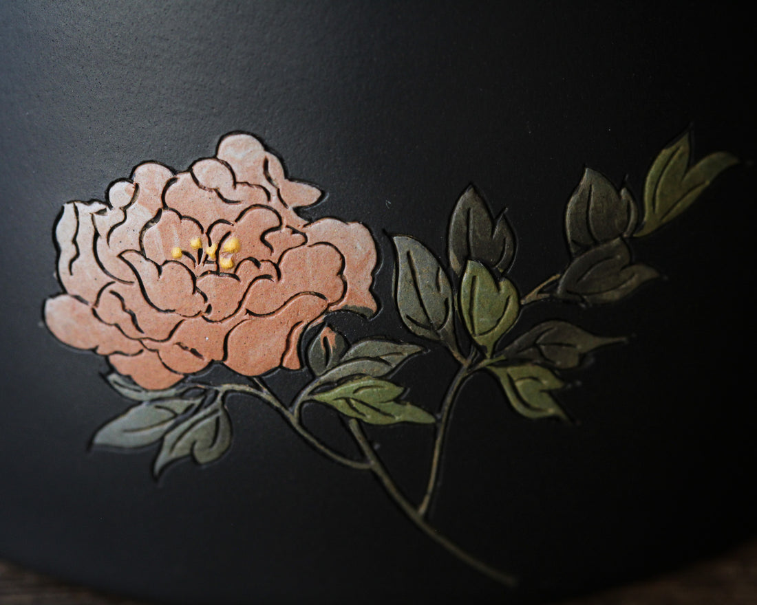 Jianshui Teapot - Peony 牡丹
