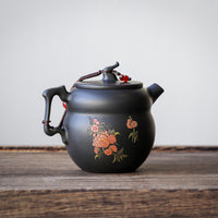Jianshui Teapot - Pink Camelia 粉茶花