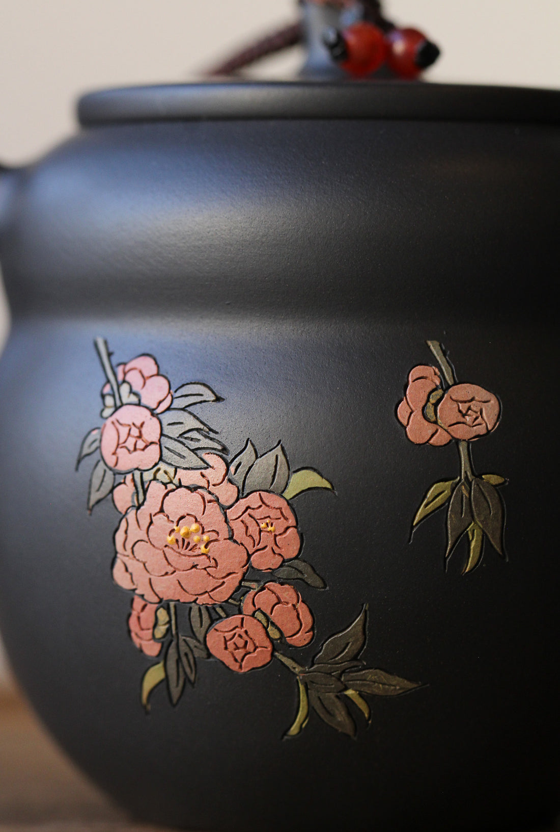 Jianshui Teapot - Pink Camelia 粉茶花