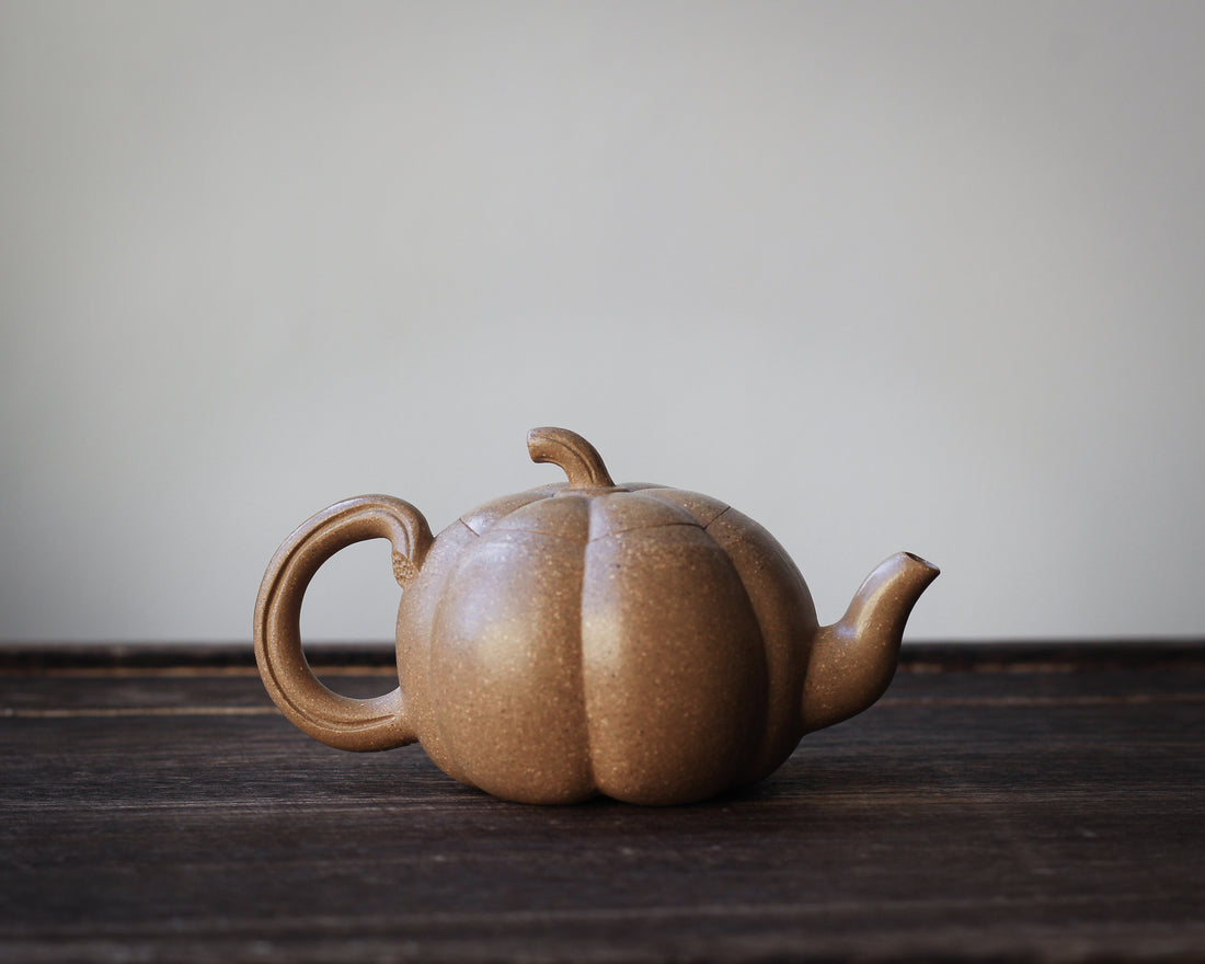 Pumpkin 南瓜 - Mini Yixing Teapot in Duanni yellow clay
