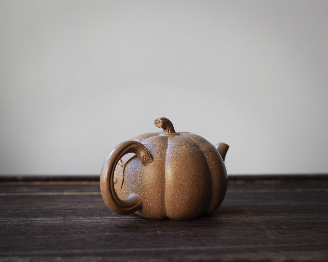 Pumpkin 南瓜 - Mini Yixing Teapot in Duanni yellow clay
