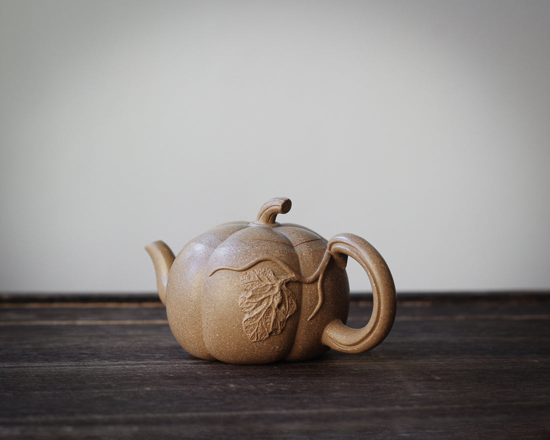 Pumpkin 南瓜 - Mini Yixing Teapot in Duanni yellow clay