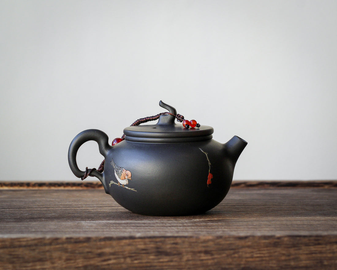 Jianshui Teapot - Red Sparrow 麻雀