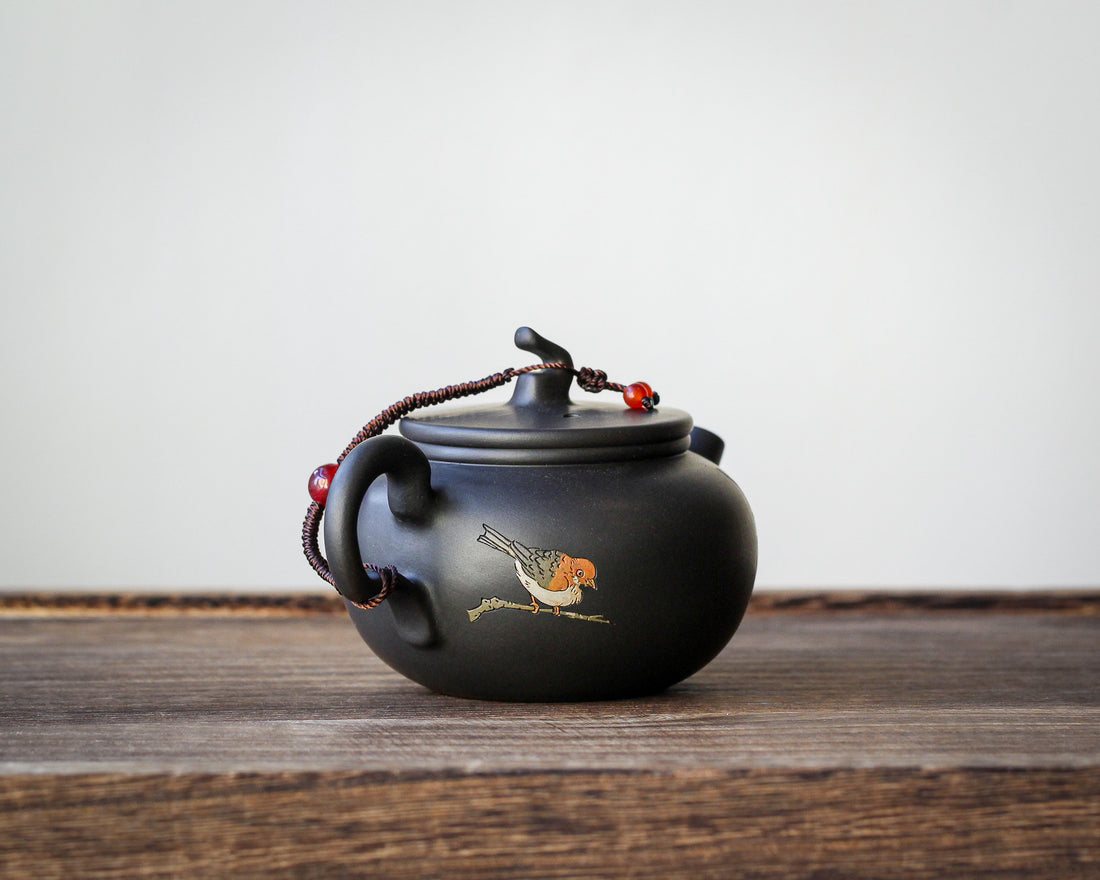 Jianshui Teapot - Red Sparrow 麻雀