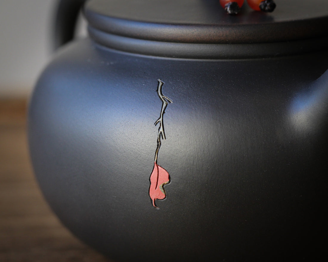 Jianshui Teapot - Red Sparrow 麻雀