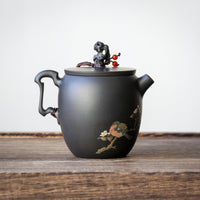 Jianshui Teapot - Robin and Cherry blossoms 知更鸟, 樱花