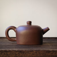 Small Tian Di Fang Yuan 天地方圆 - Yixing teapot, Zini purple clay