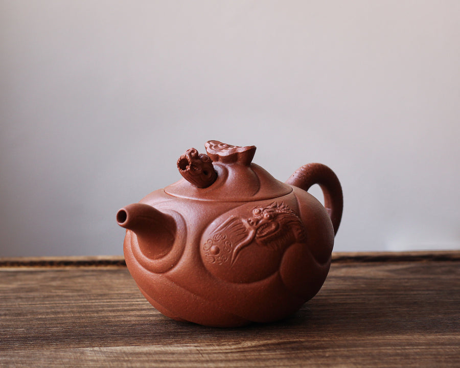 Fish Becoming Dragon 鱼化龙 - Yixing Teapot, Jiangponi Clay