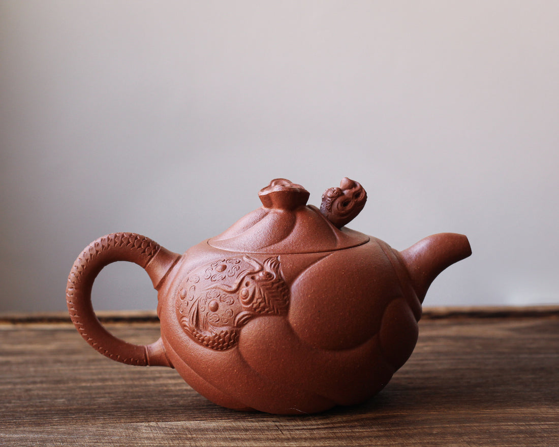 Fish Becoming Dragon 鱼化龙 - Yixing Teapot, Jiangponi Clay