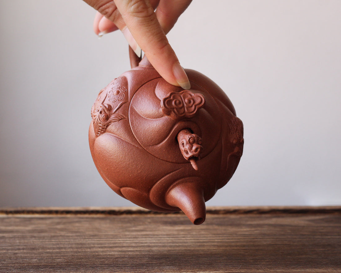 Fish Becoming Dragon 鱼化龙 - Yixing Teapot, Jiangponi Clay