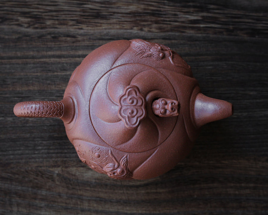 Fish Becoming Dragon 鱼化龙 - Yixing Teapot, Jiangponi Clay
