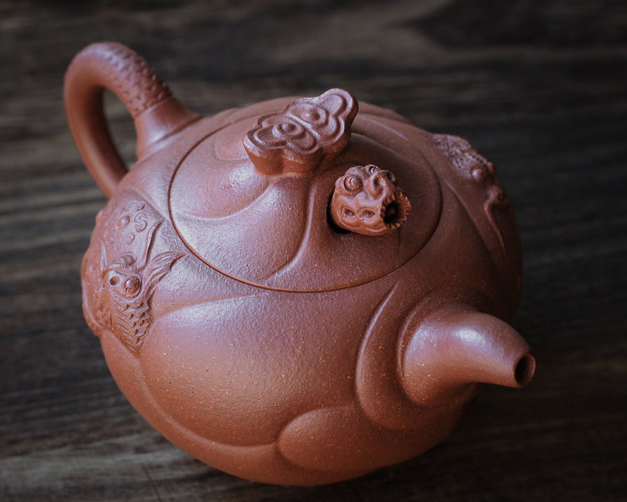 Fish Becoming Dragon 鱼化龙 - Yixing Teapot, Jiangponi Clay