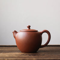 Jiyu 吉羽 - Yixing Teapot in Qingshuini purple clay - Eastern Leaves