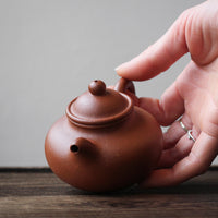 Lianzi 莲子 - Yixing teapot, Jiangponi red clay - Eastern Leaves