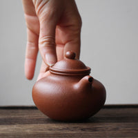 Lianzi 莲子 - Yixing teapot, Jiangponi red clay - Eastern Leaves