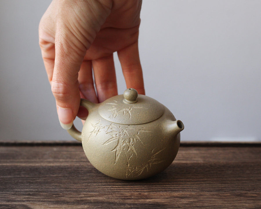 Xishi 西施 - Yixing Teapot in Benshan Luni green clay - Eastern Leaves