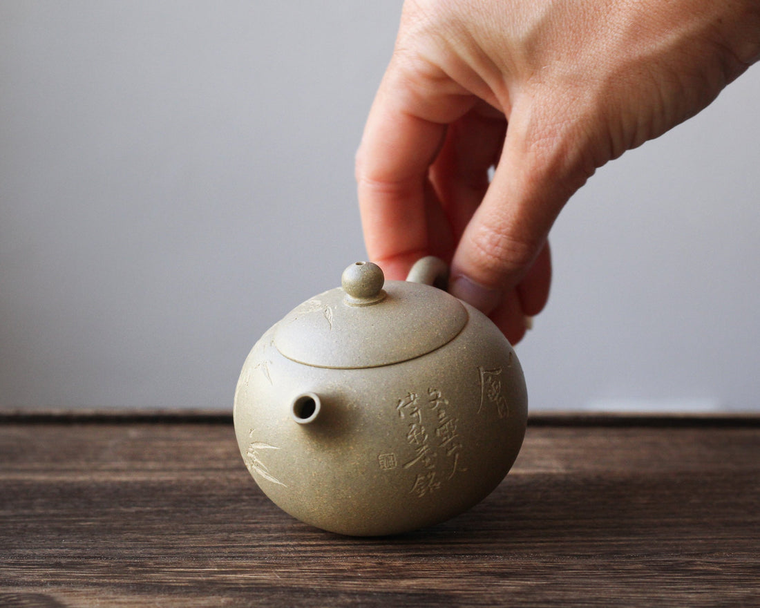 Xishi 西施 - Yixing Teapot in Benshan Luni green clay - Eastern Leaves