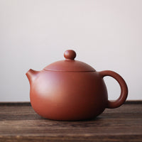 Xishi 西施 - Yixing Teapot in Zhuni red clay - Eastern Leaves