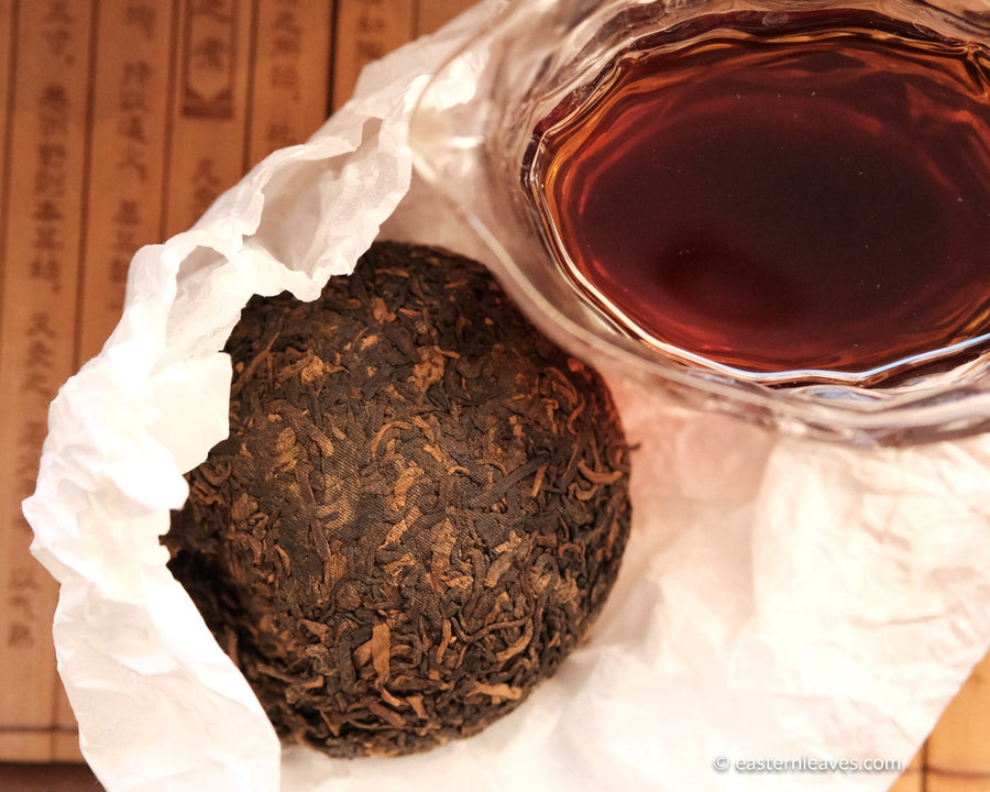 Pu'er shupu from Jingmai, Yunnan, fermented tea, black, in pressed cake, brick and tuocha Chinese tea