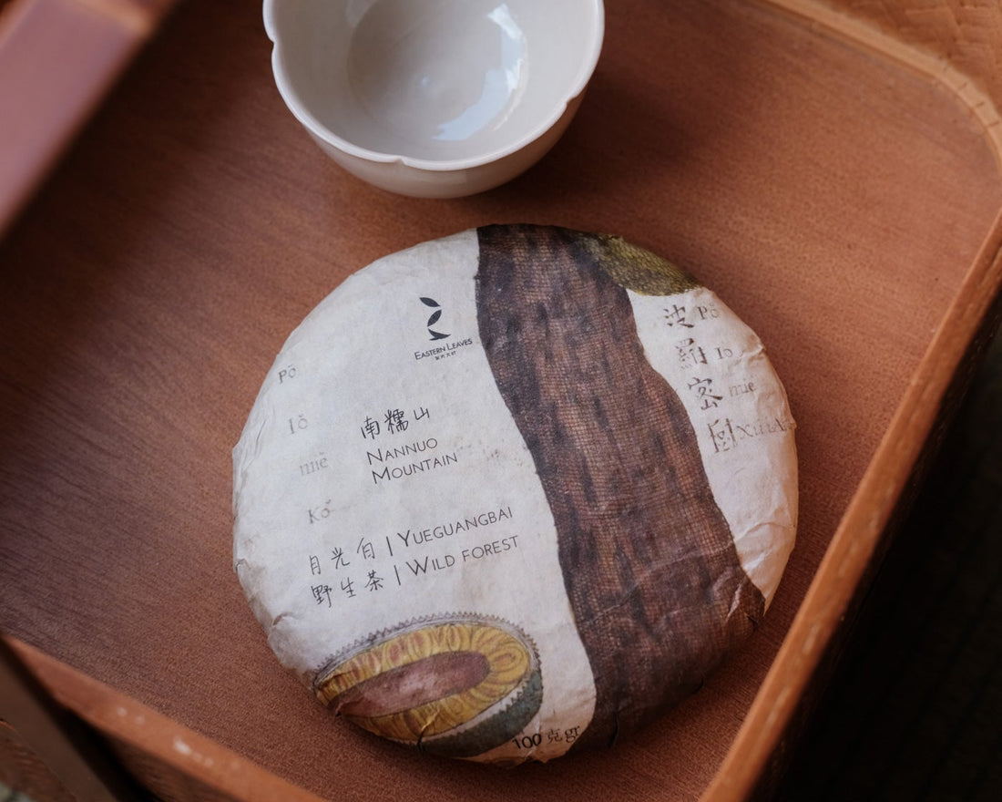 Yueguangbai white tea, wild forest tea, yunnan white tea, white tea cake, compressed tea